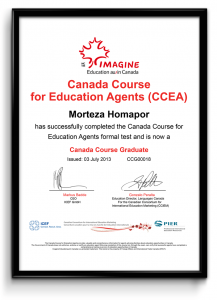 مجوز CCEA - مشاور رسمی تحصیلات در کانادا