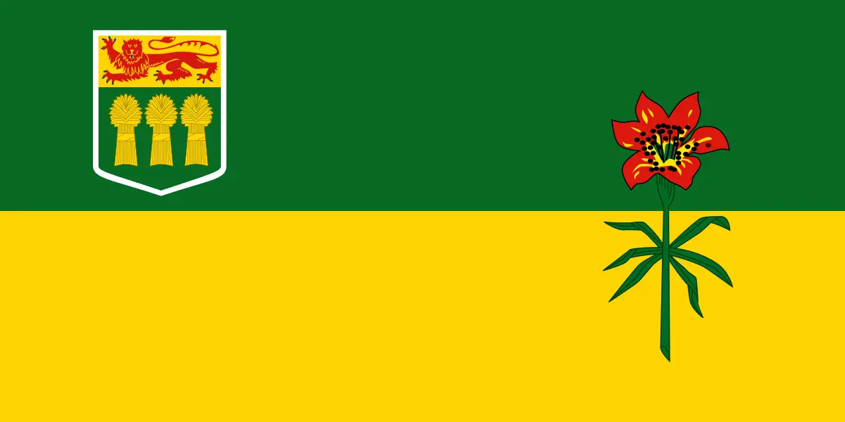 پرچم استان ساسکاچوان