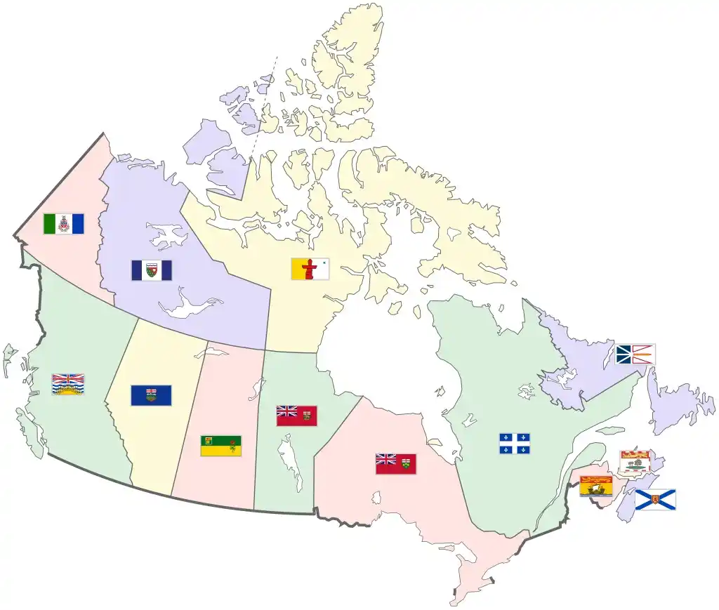پرچم استان های کانادا