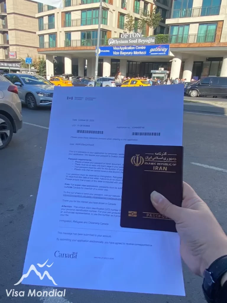 مراجعه به دفتر VAC یا سفارت کانادا در استانبول برای انگشت‌نگاری